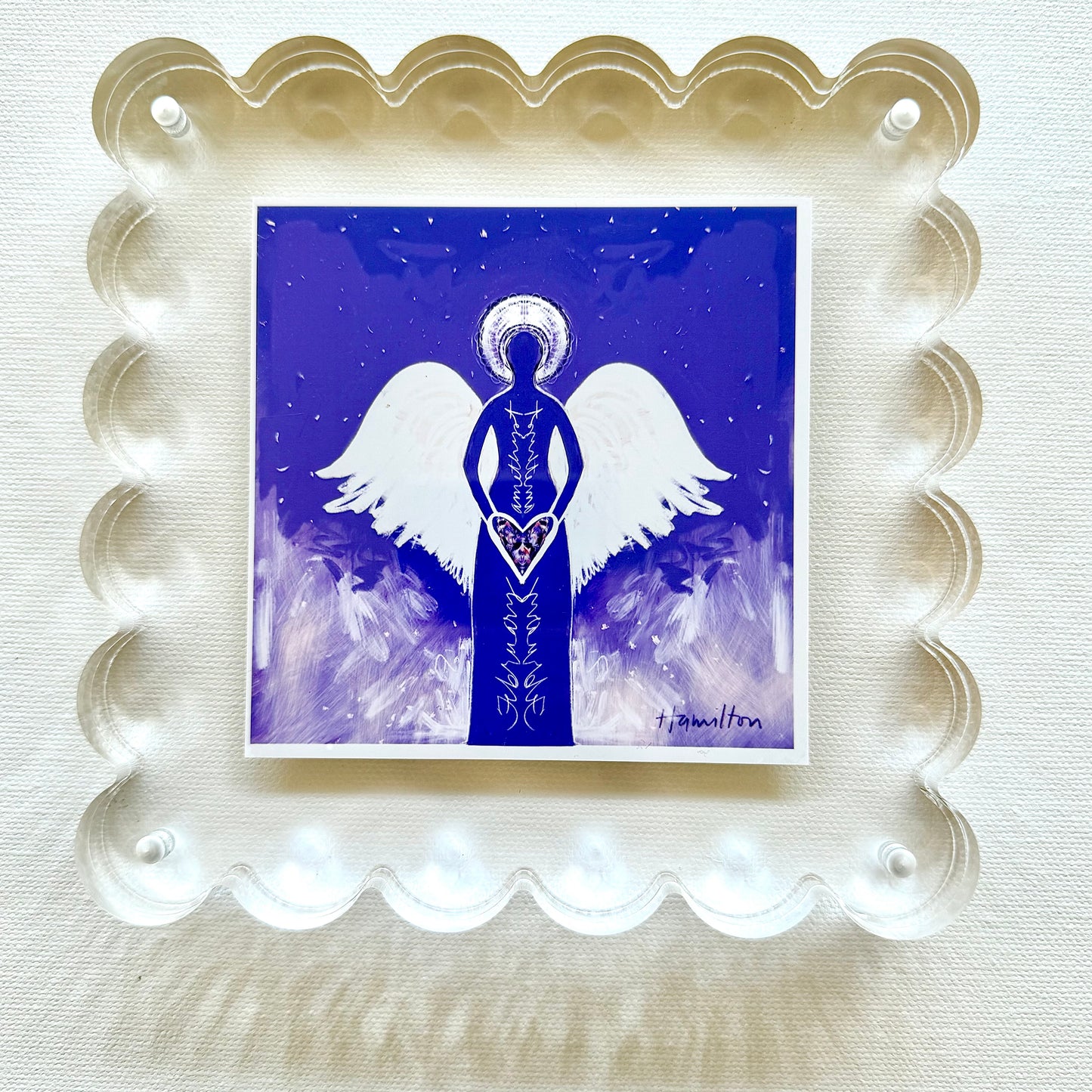 FEBRUARY Birthstone Angel - Amethyst