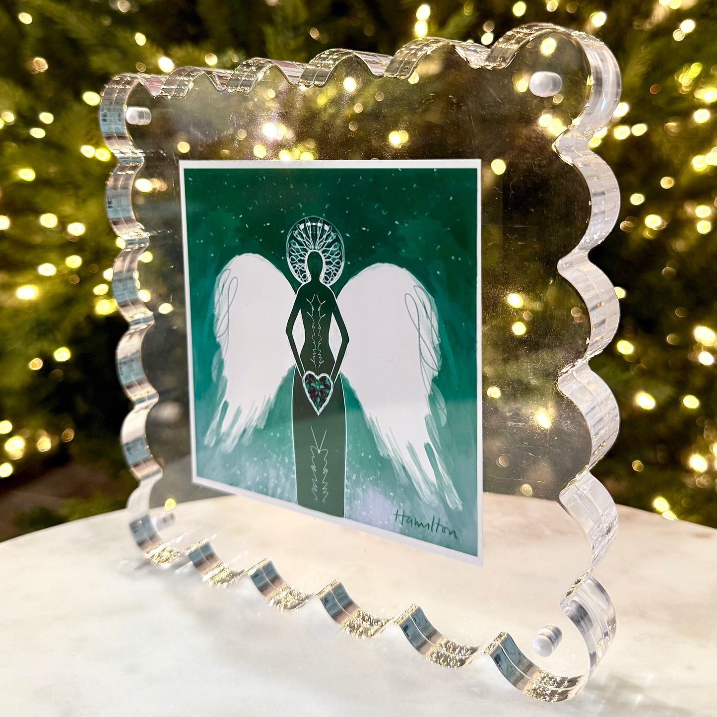 MAY Birthstone Angel - Emerald