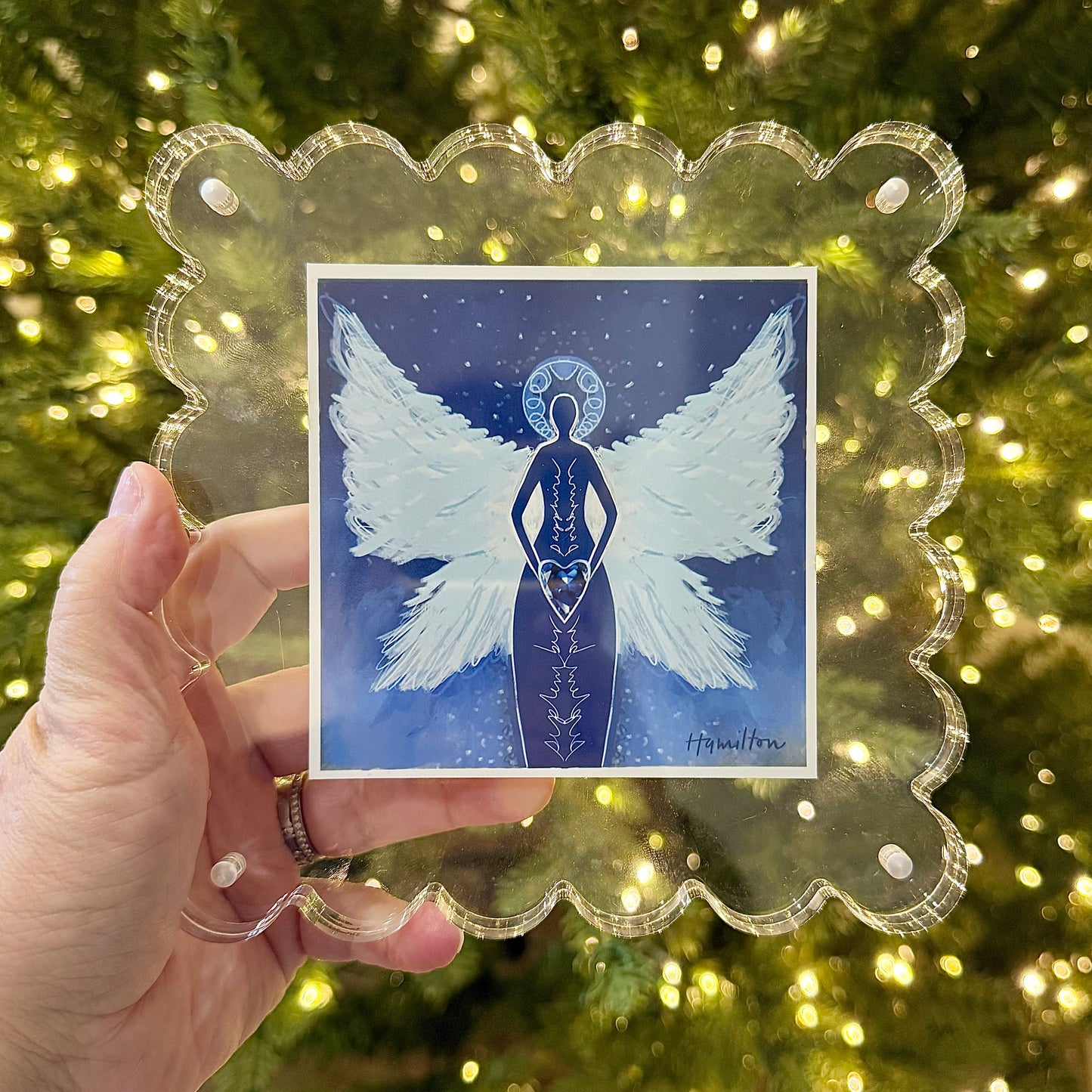 SEPTEMBER Birthstone Angel - Sapphire