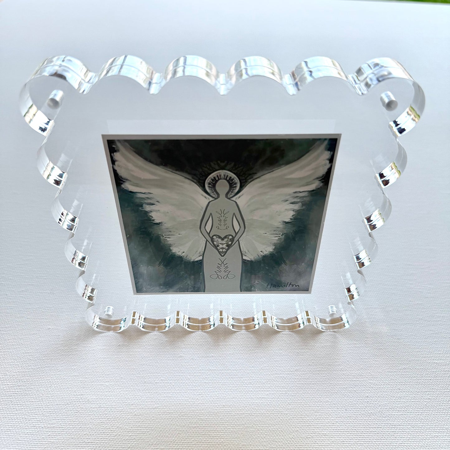 JUNE Birthstone Angel - Pearl