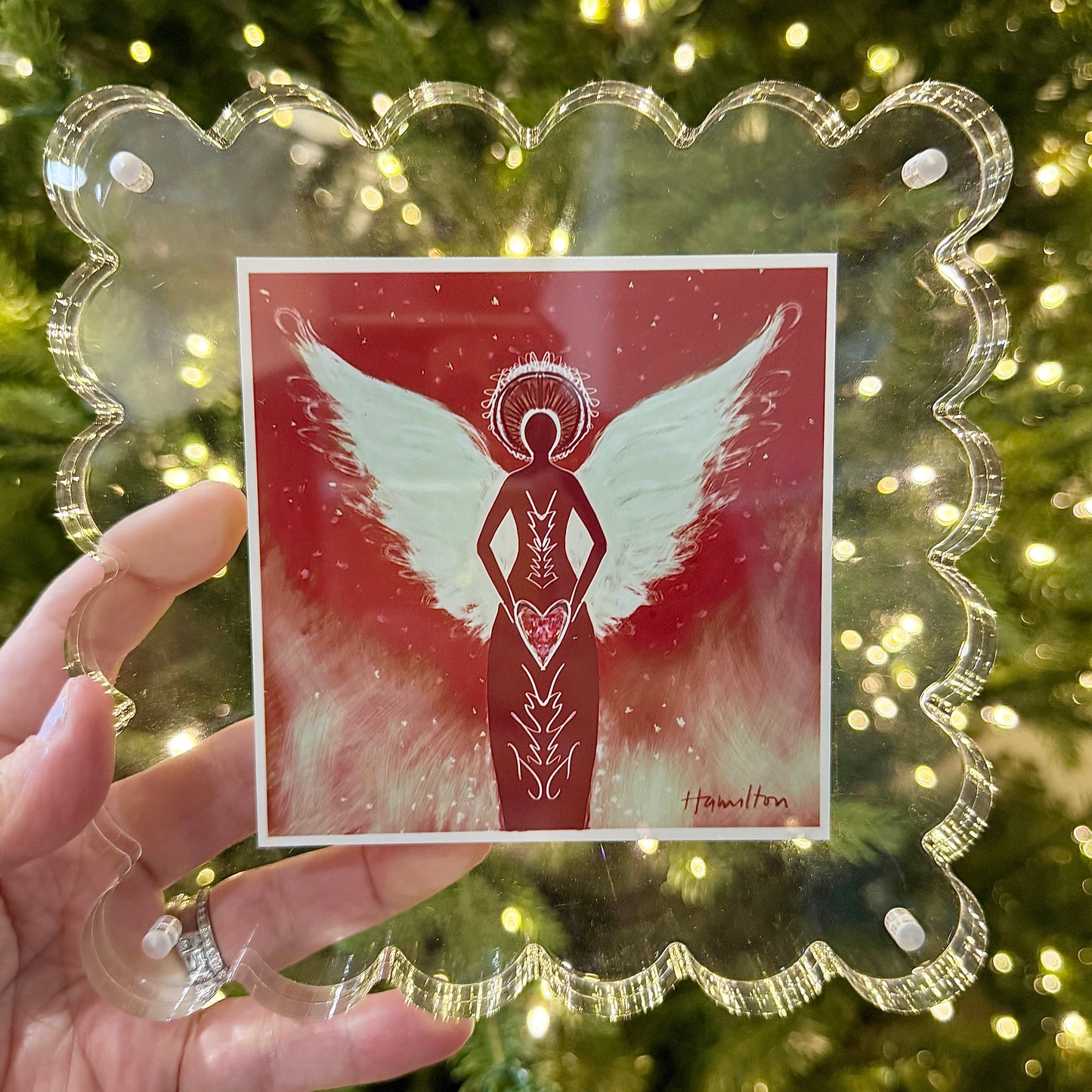 JULY Birthstone Angel - Ruby
