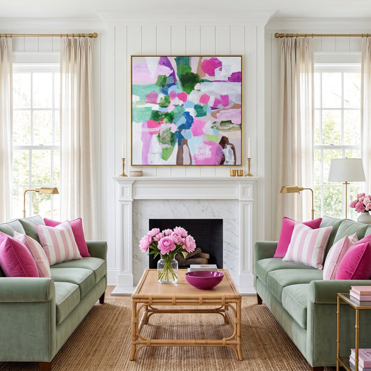 "Joy Expanding" | 36" x 36" | Original Acrylic Painting (framed)