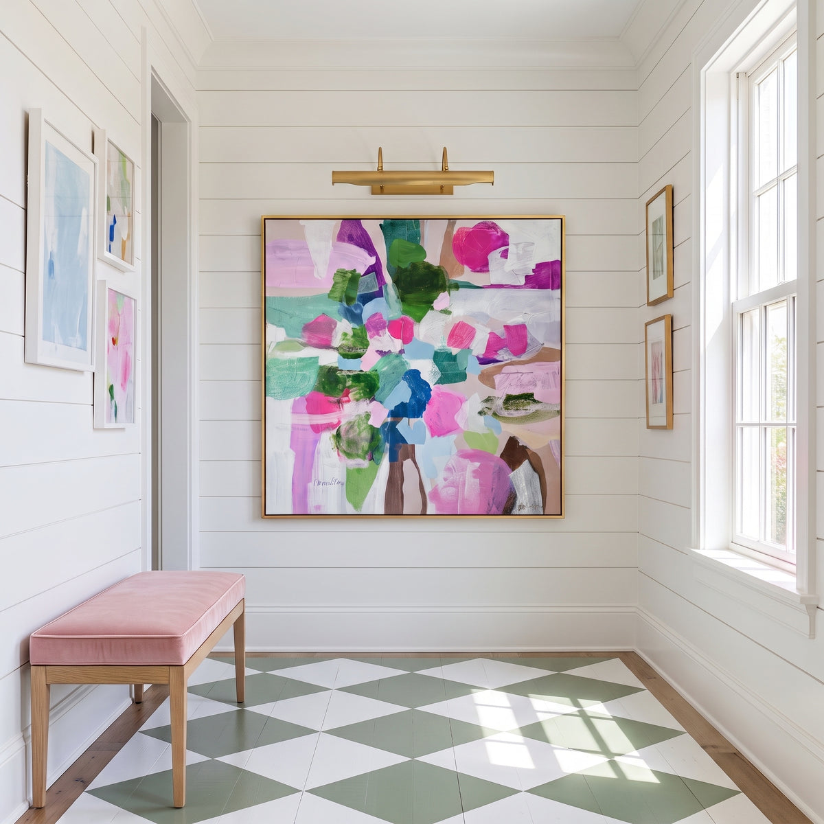 "Joy Expanding" | 36" x 36" | Original Acrylic Painting (framed)
