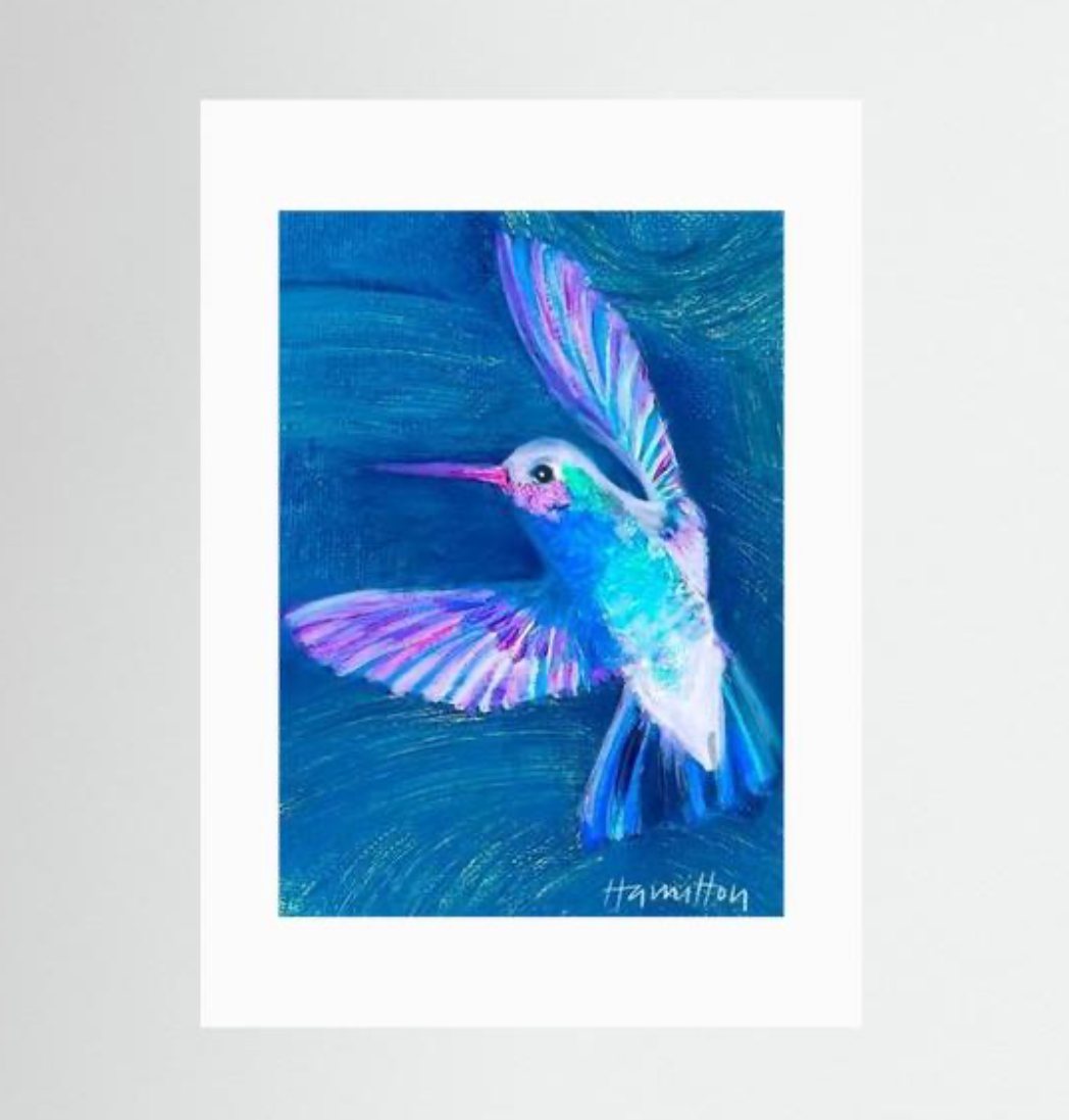 A Sweet Visitor - Paper Print