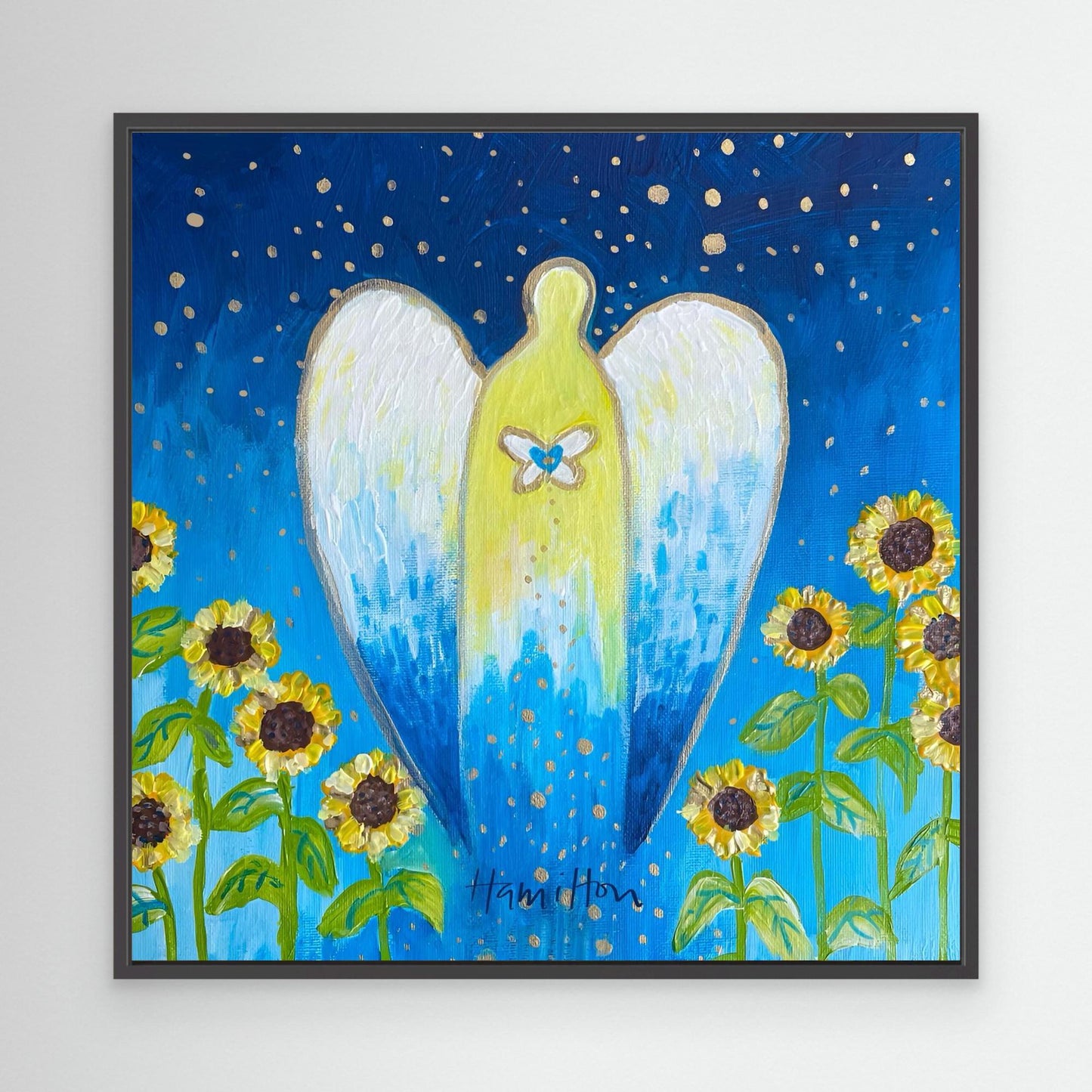 Angel with Sunflowers - Canvas Print