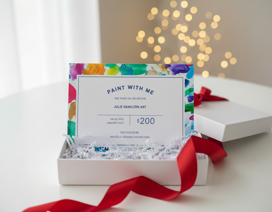 PAINT WITH ME! (Upgraded) A one hour private Zoom lesson