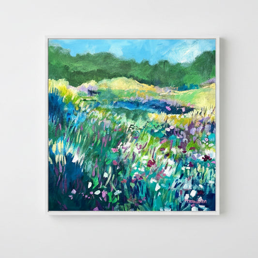 The day the Irises Sang - Stretched Canvas