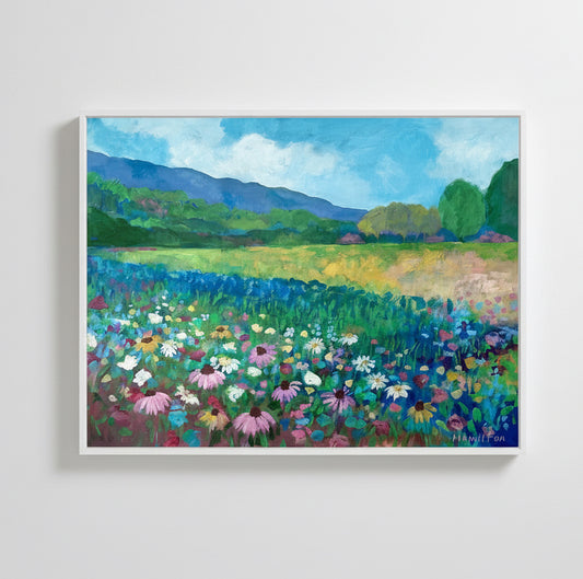 The Meadow Knew My Name - Stretched Canvas Print
