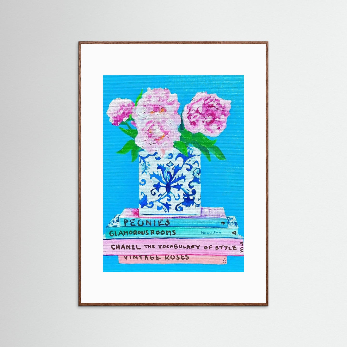 Peonies in Chinoiserie 