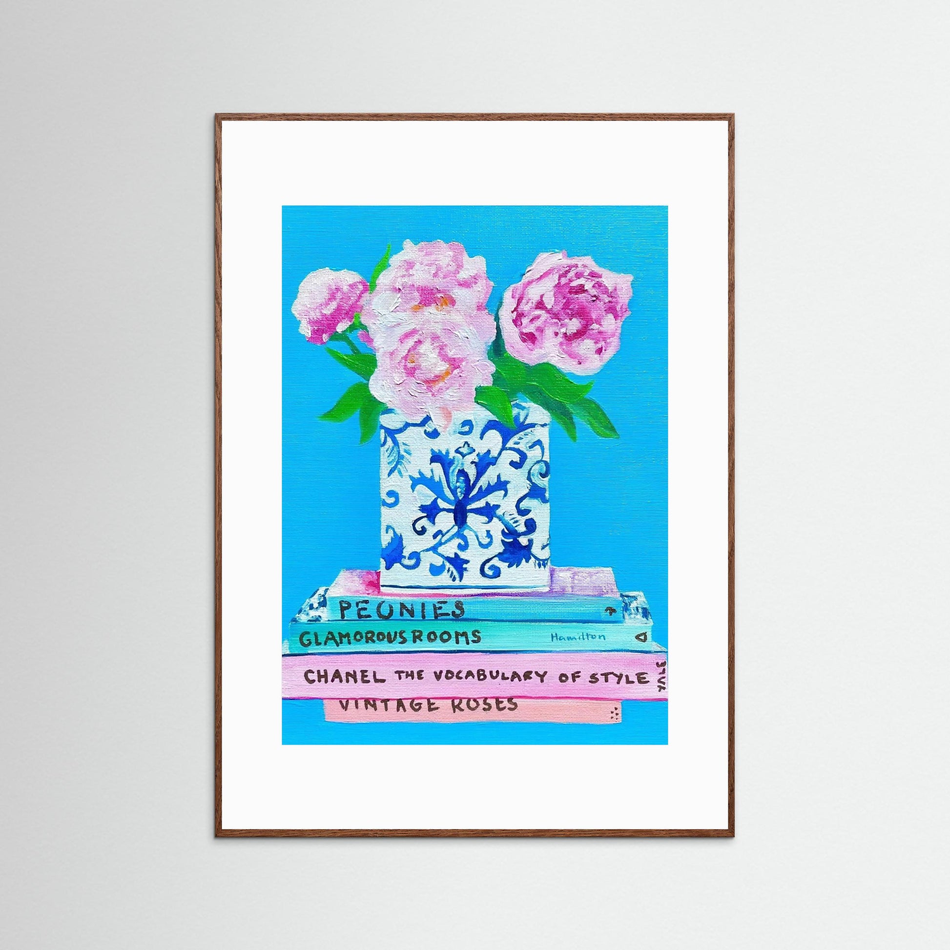 Peonies in Chinoiserie 