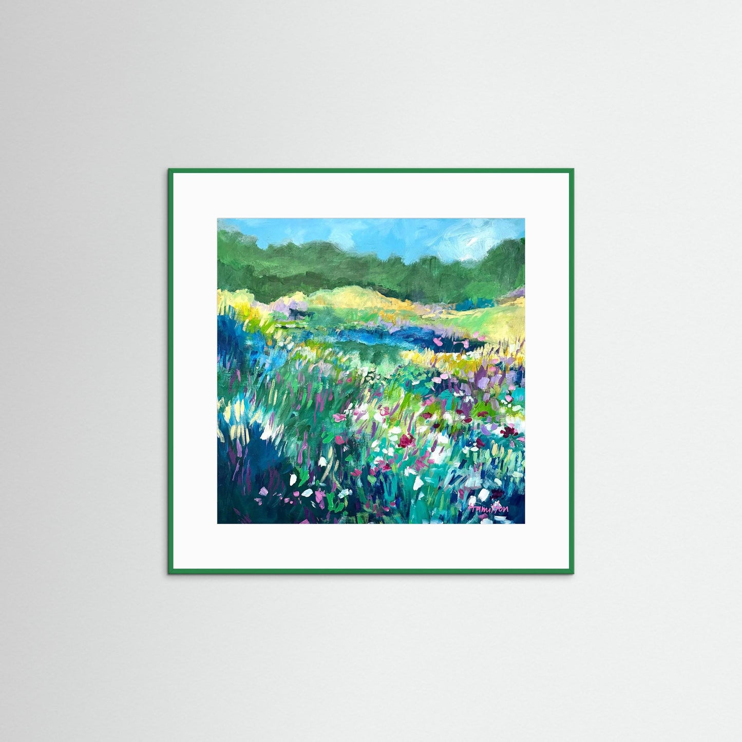 The Day the Irises Sang - Stretched Canvas Print