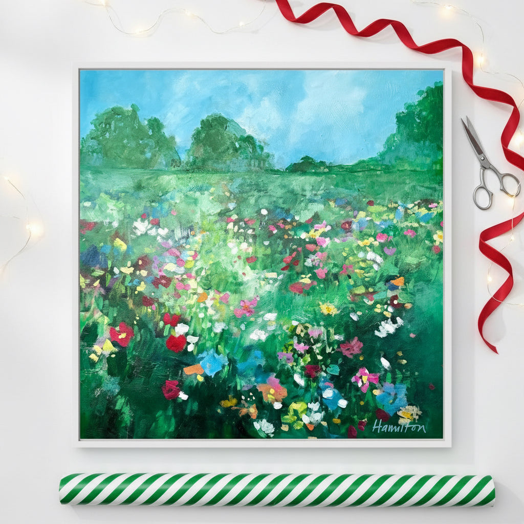 Love Bloomed Here All Year - Stretched Canvas Print