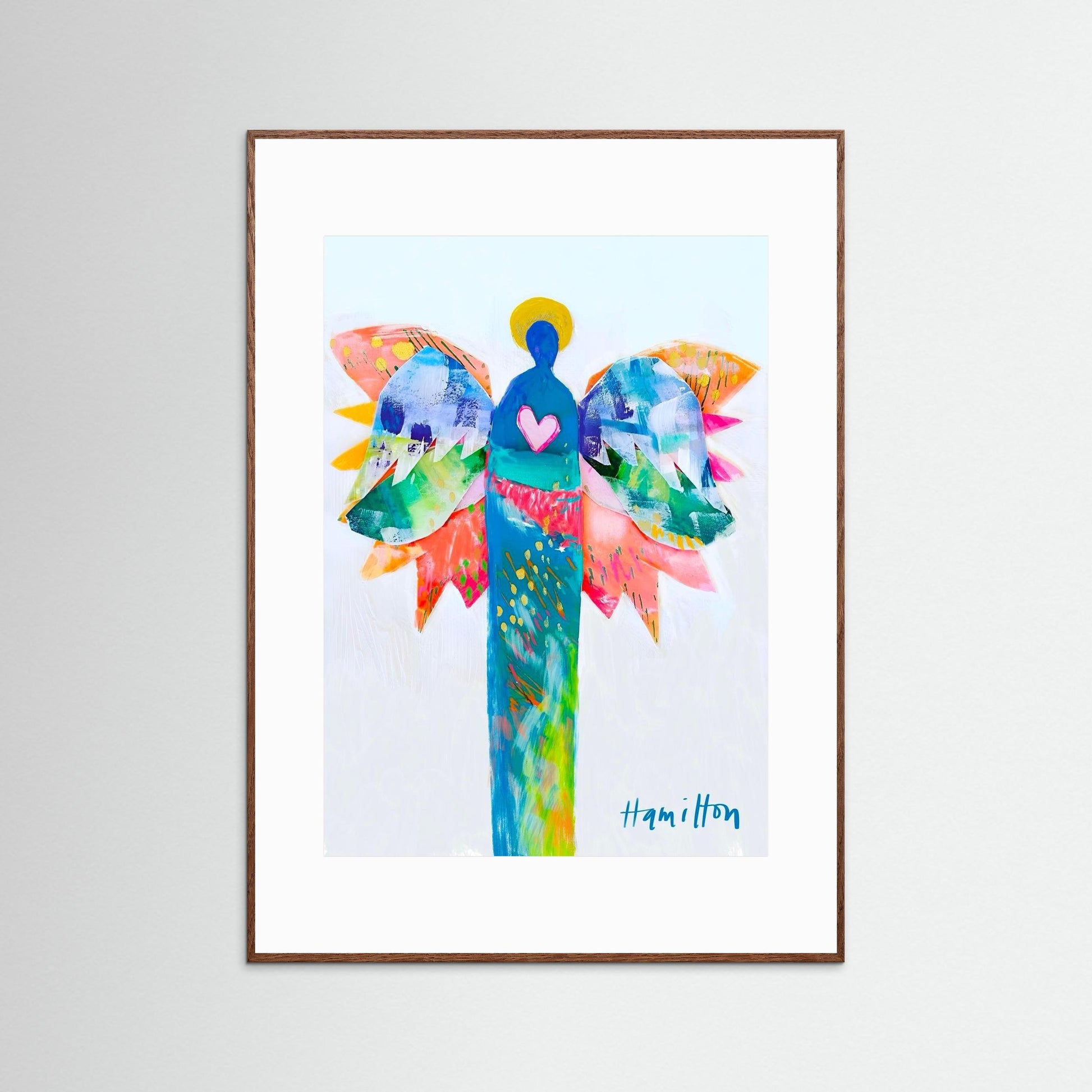 Celebration Angel - Framed Paper Print
