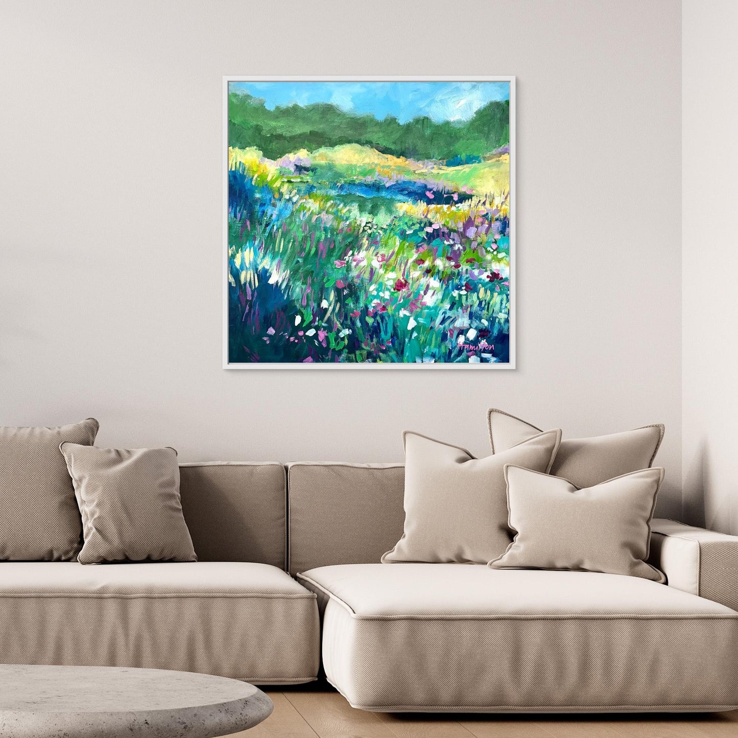 The day the Irises Sang - Stretched Canvas