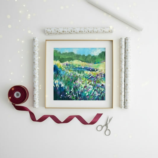 The Day the Irises Sang - Stretched Canvas Print