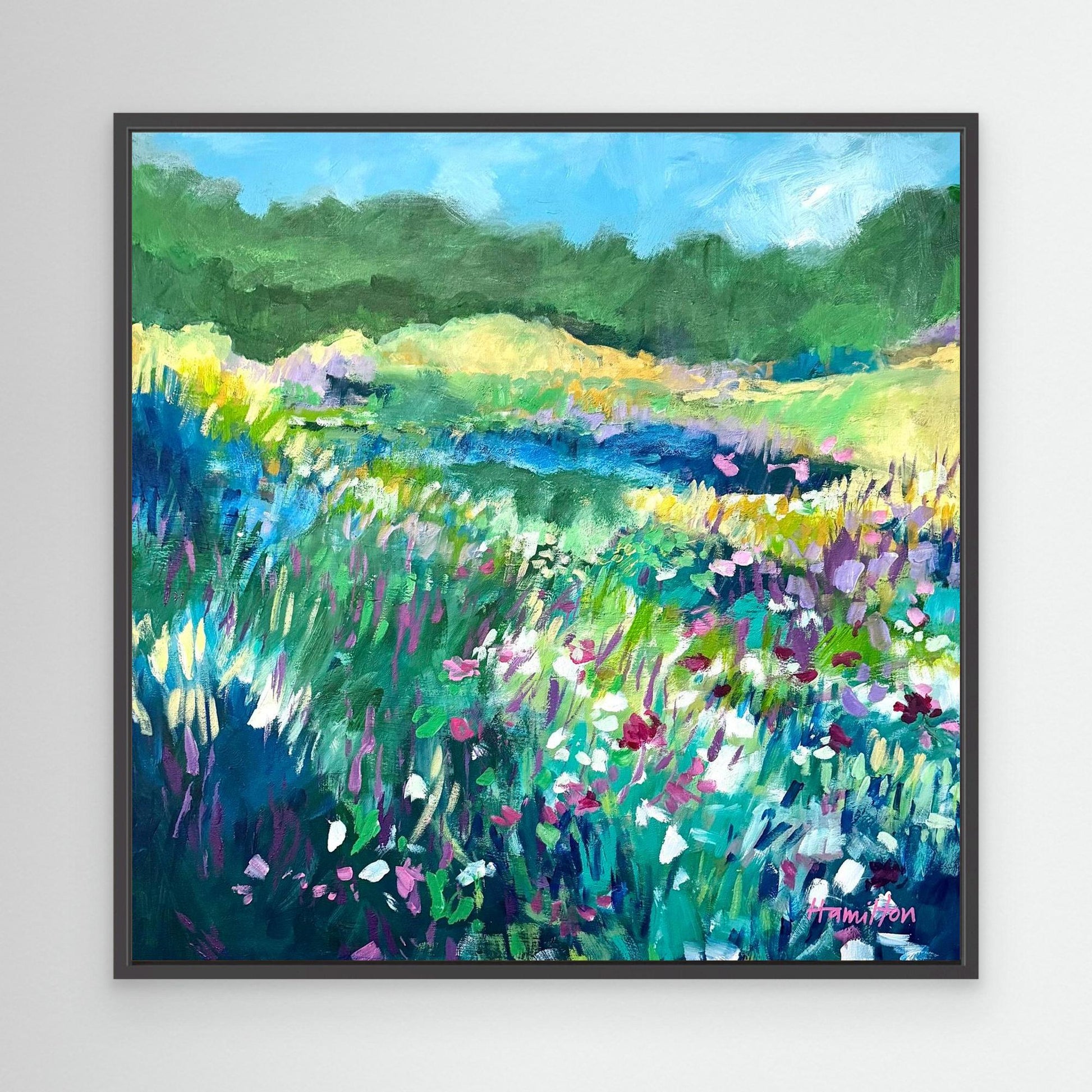 The day the Irises Sang - Stretched Canvas