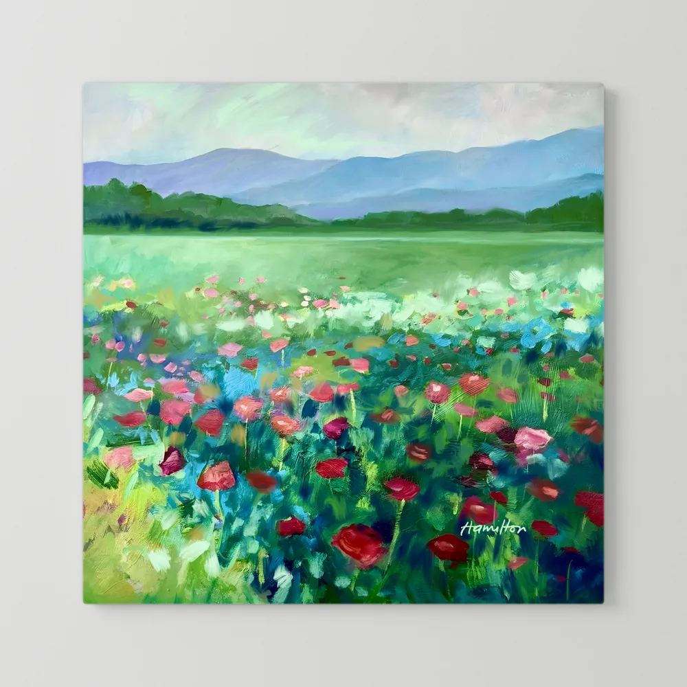 The Poppies Asked Me to Dance - Canvas Prints