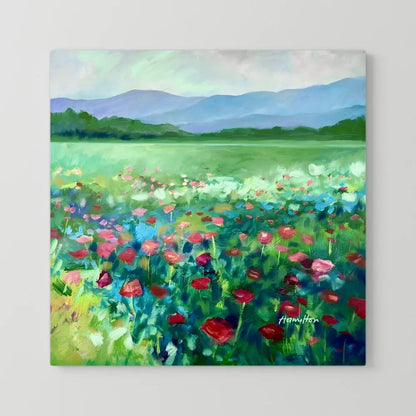 The Poppies Asked Me to Dance - Canvas Prints