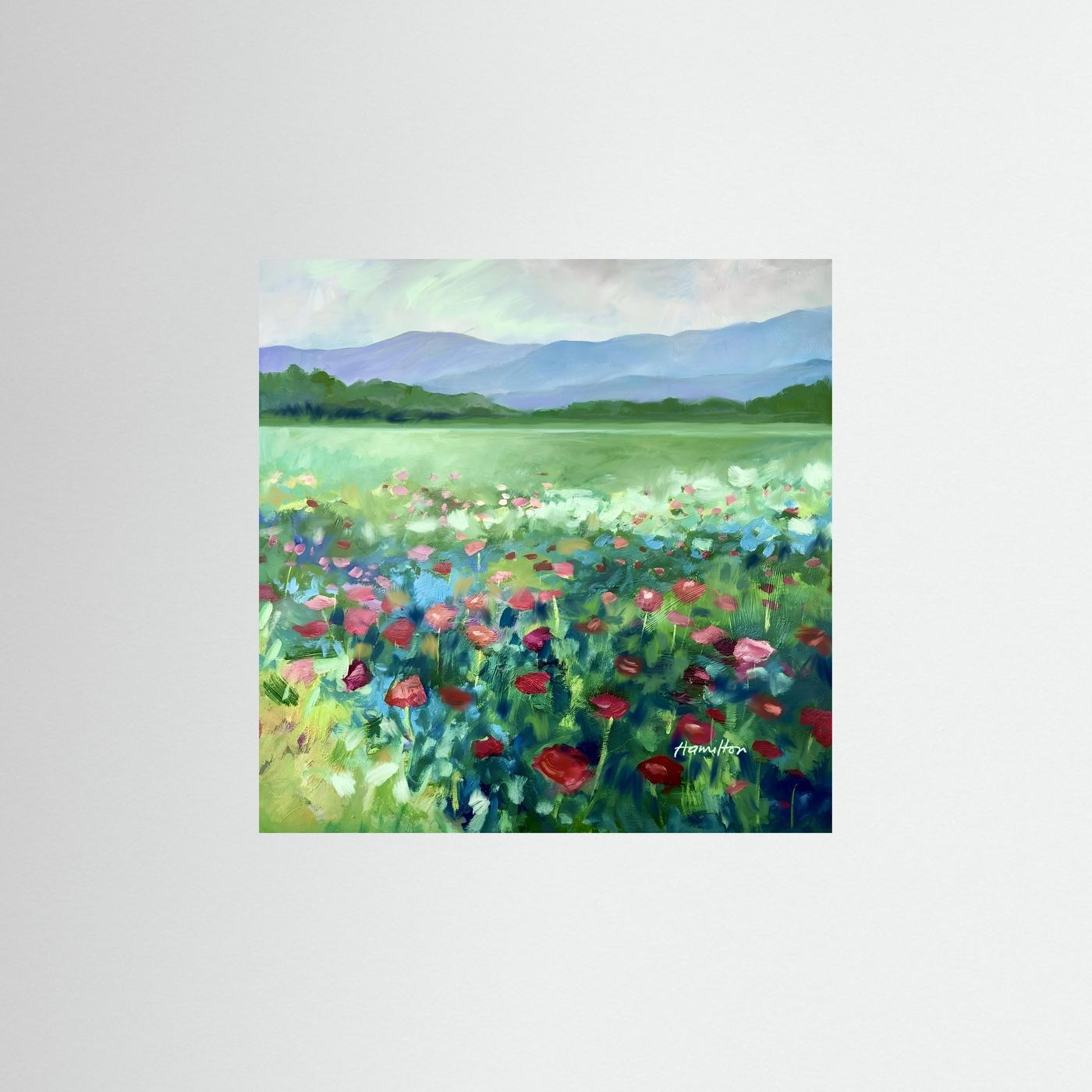 The Poppies Asked Me to Dance - Paper Prints.