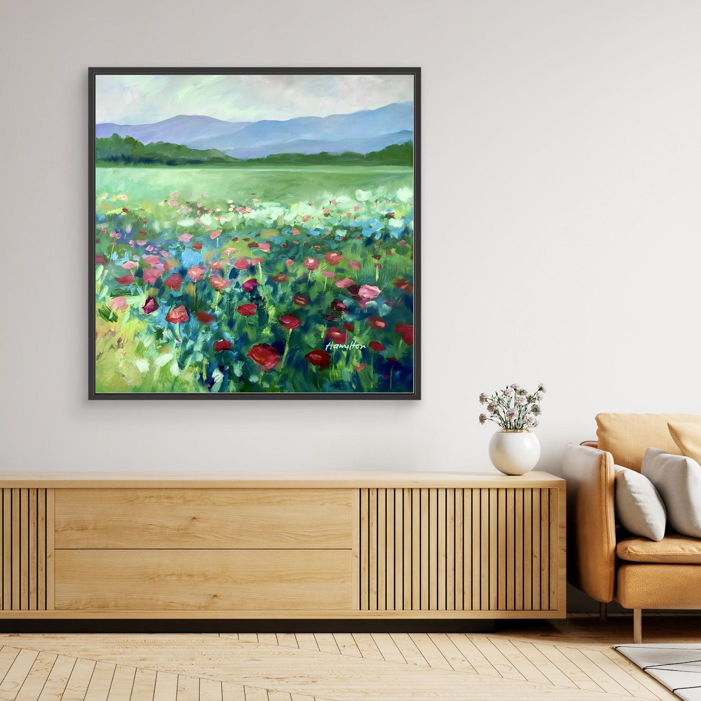 The Poppies Asked Me to Dance - Canvas Prints