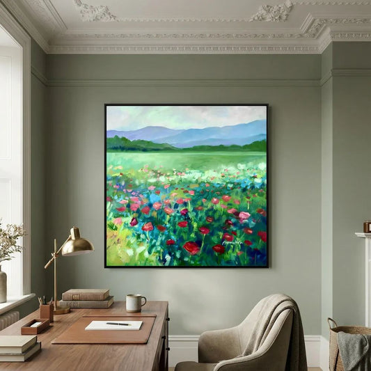 The Poppies Asked Me to Dance - Canvas Prints
