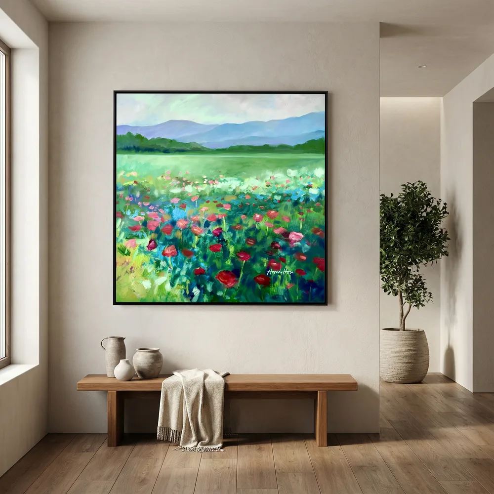 The Poppies Asked Me to Dance - Canvas Prints
