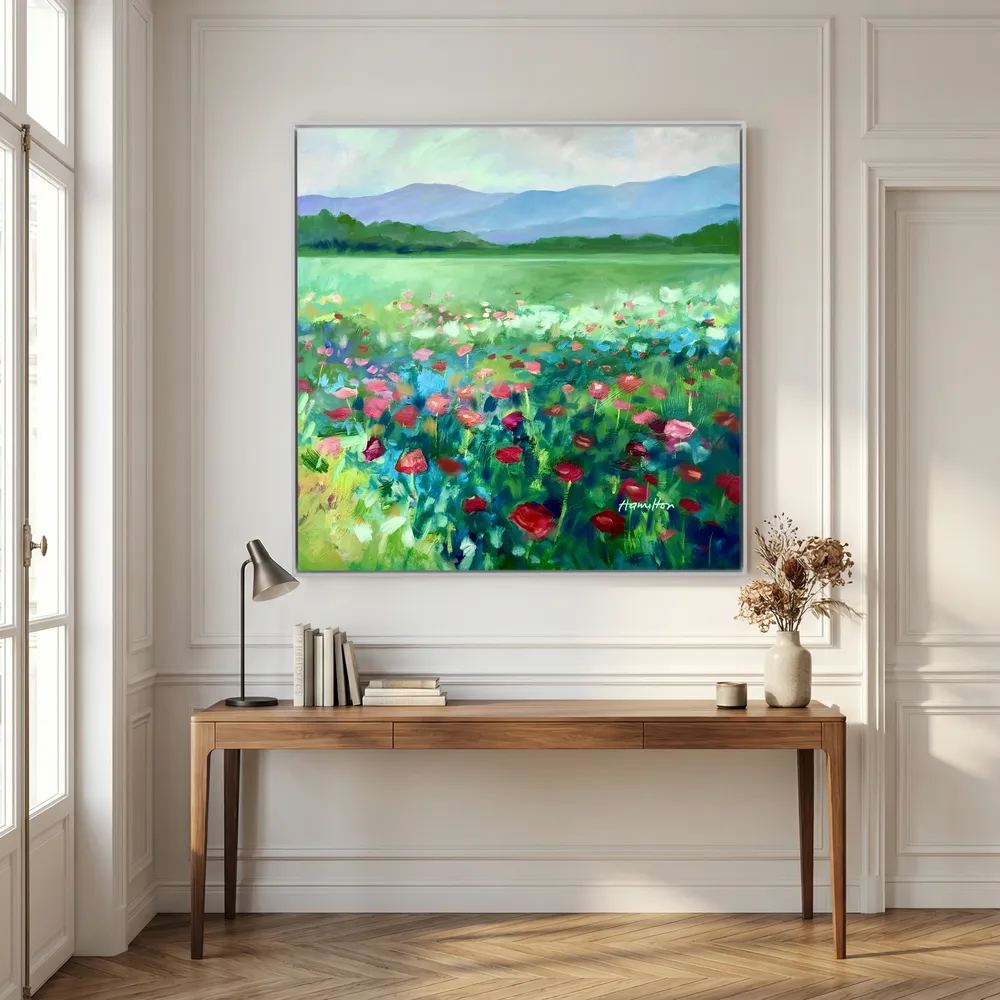The Poppies Asked Me to Dance - Canvas Prints