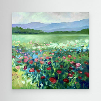 The Poppies Asked Me to Dance - Canvas Prints