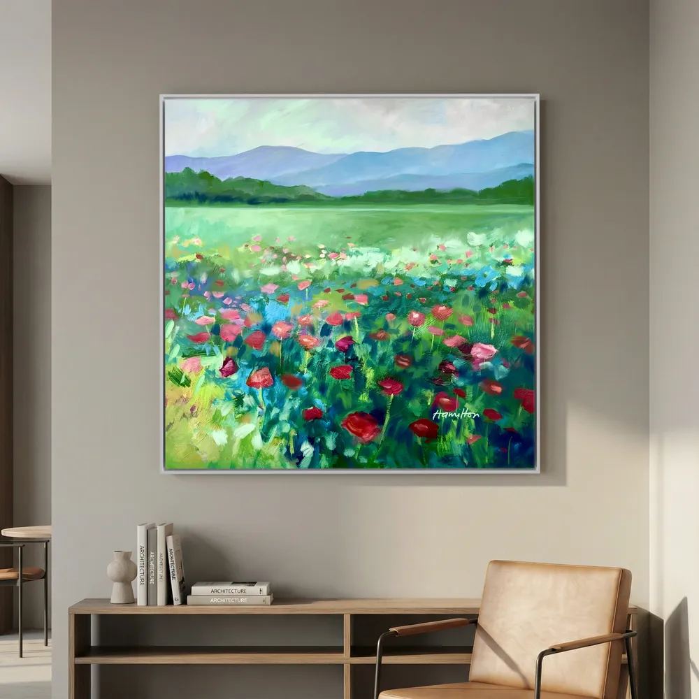 The Poppies Asked Me to Dance - Canvas Prints