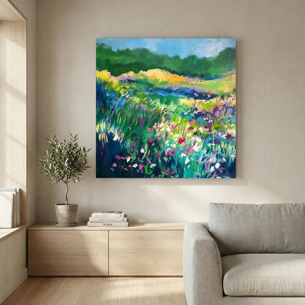 The Irises Sang That Morning - Canvas Prints