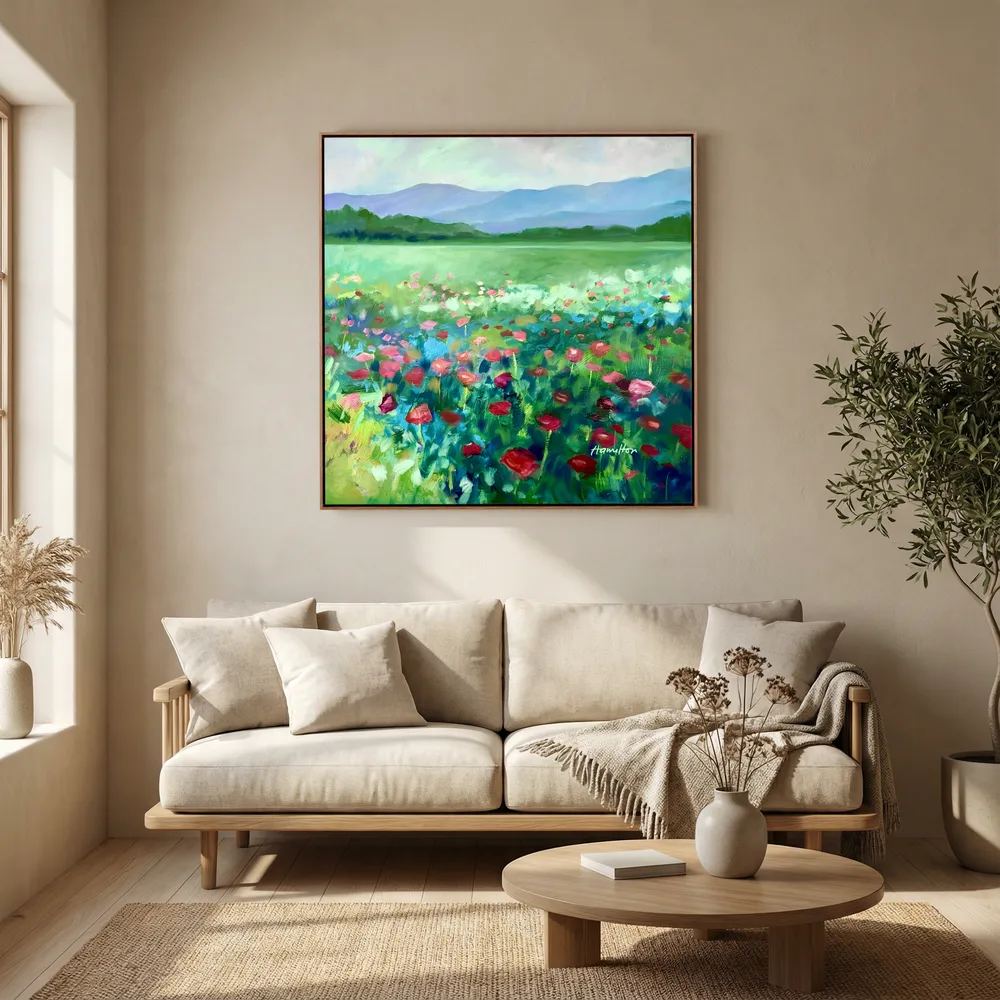 The Poppies Asked Me to Dance - Canvas Prints