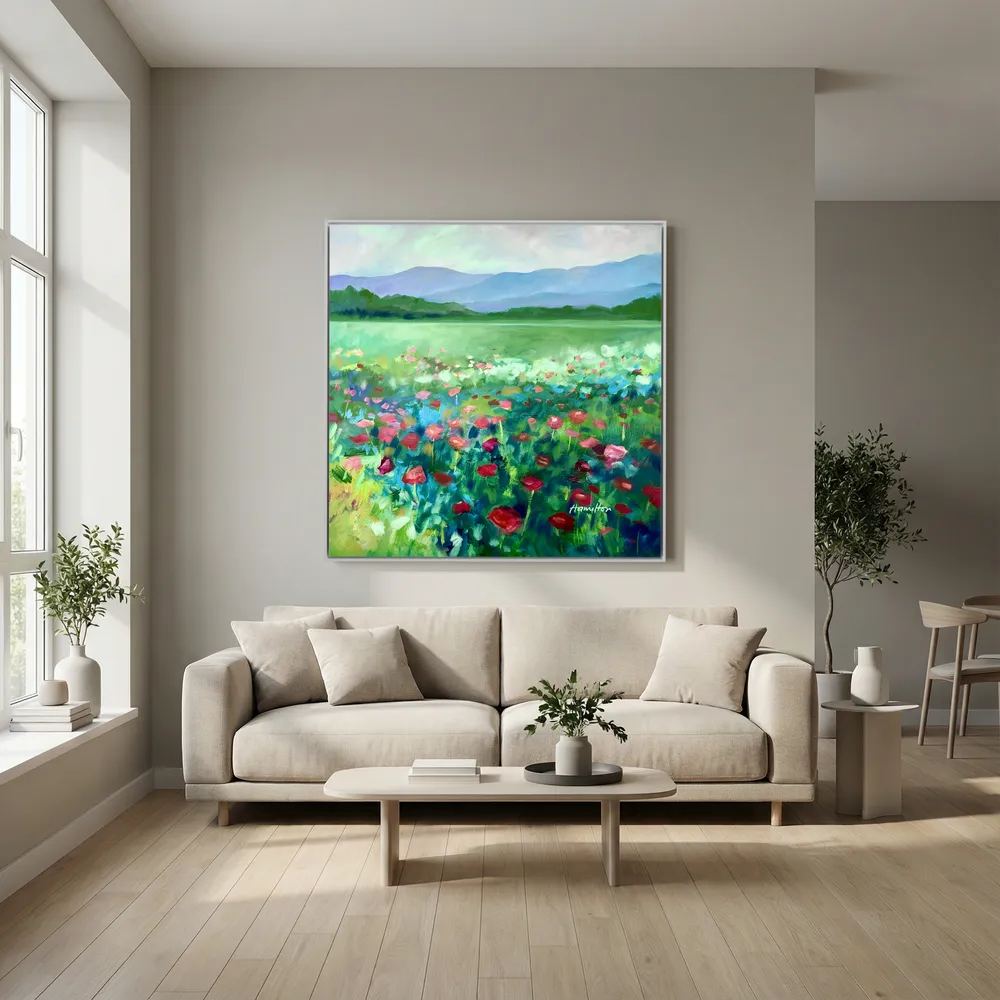 The Poppies Asked Me to Dance - Canvas Prints