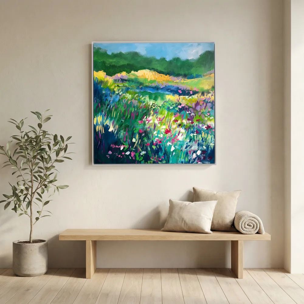 The Irises Sang That Morning - Canvas Prints