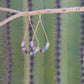 Indian Agate Gemstone Teardrop Earrings