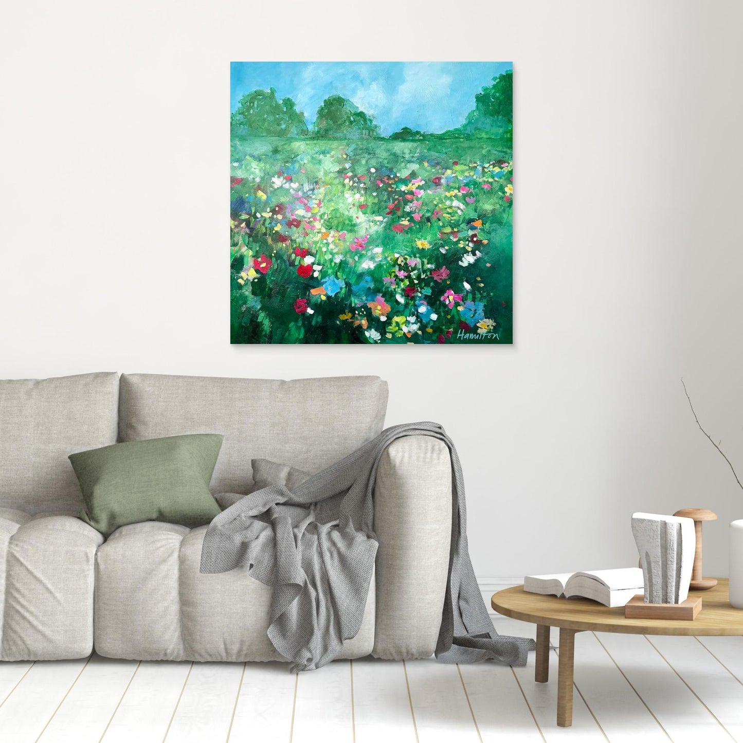 Love Bloomed Here All Year - Stretched Canvas Print