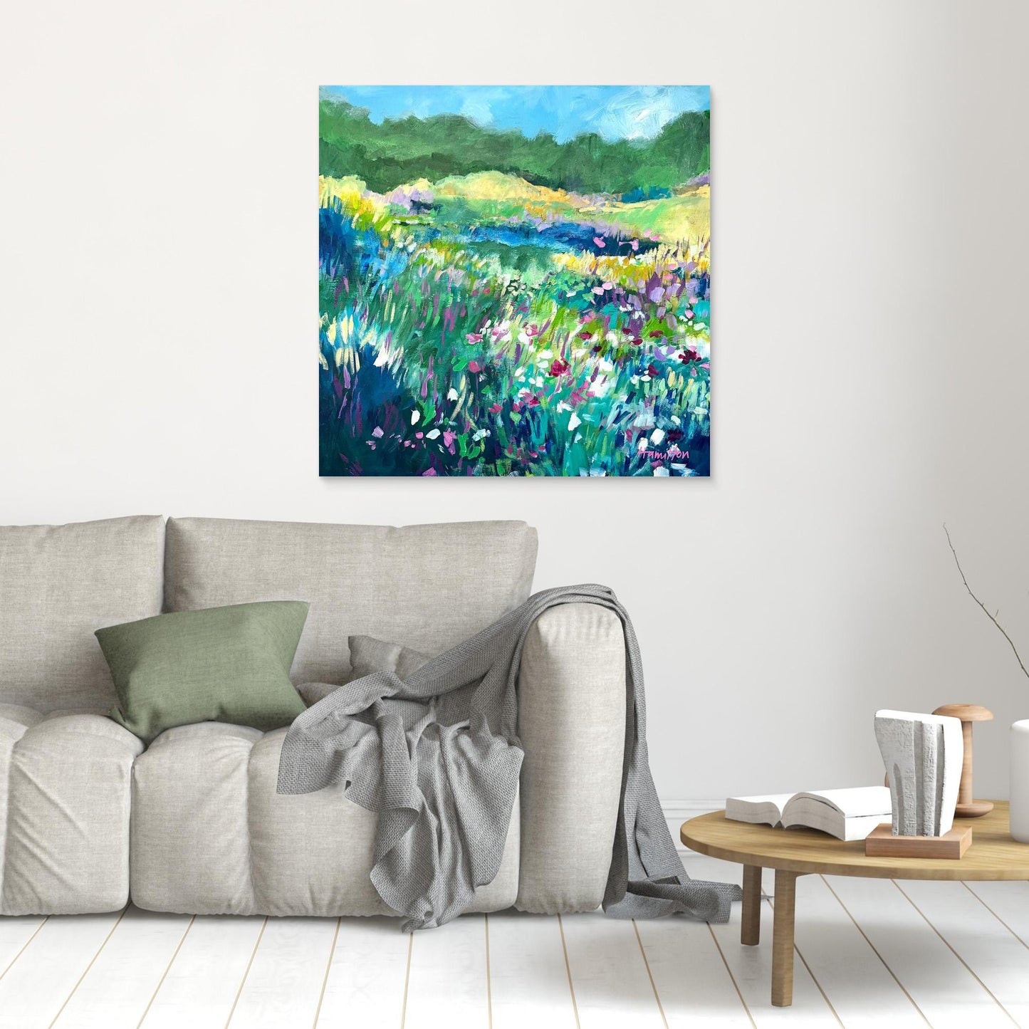 The day the Irises Sang - Stretched Canvas