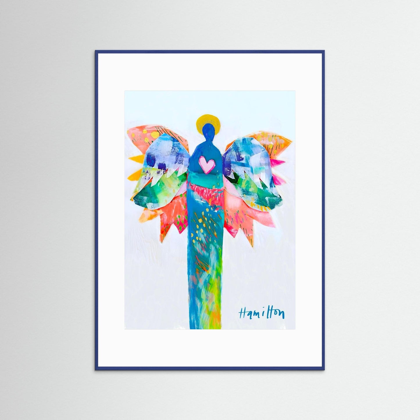 Celebration Angel - Framed Paper Print