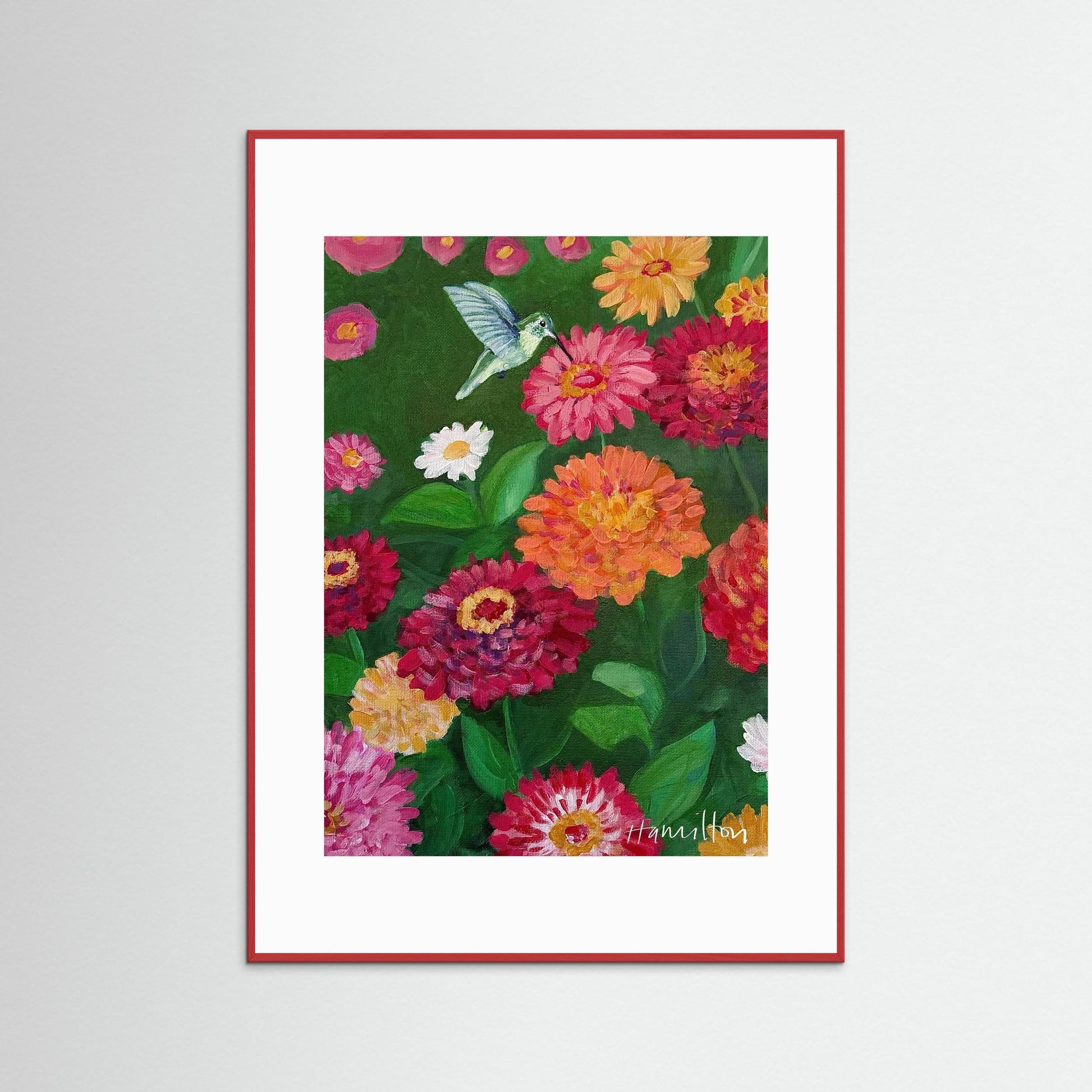 A Little Hello - Framed Paper Print