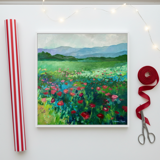 The Poppies Asked Me to Dance -  Canvas Print