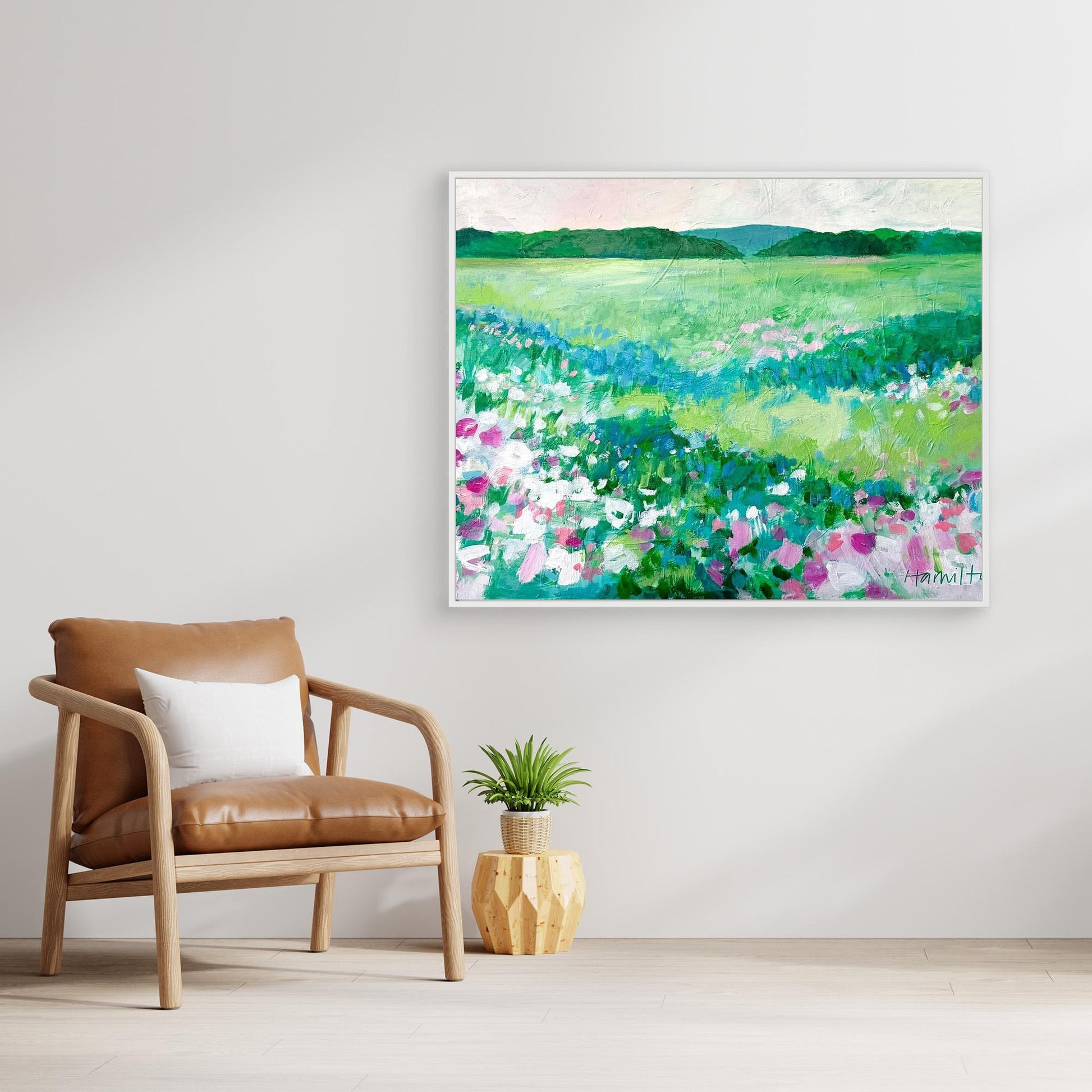Springtime in Her Heart - Stretched Canvas Print