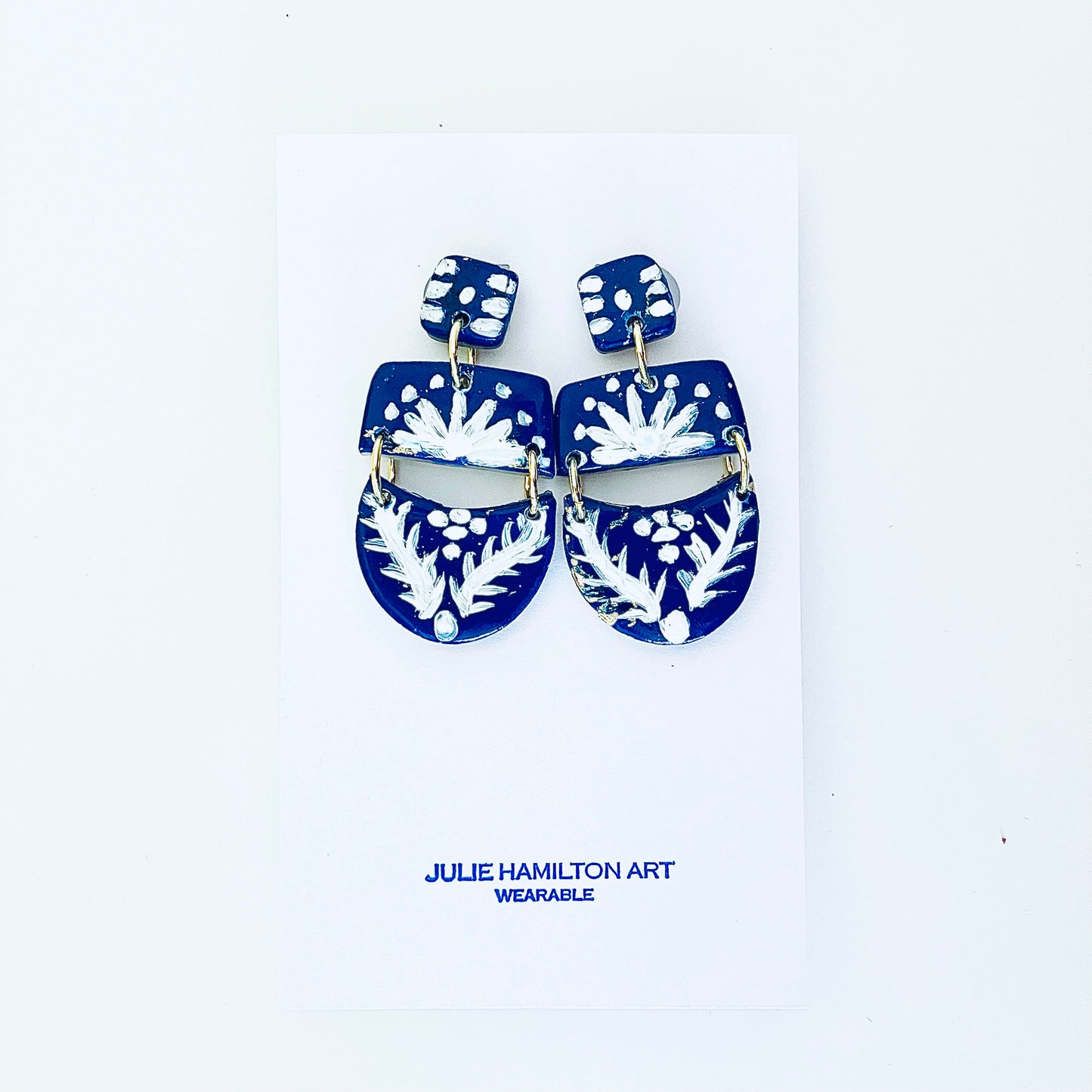 Santorini Blue 5 Statement Earrings